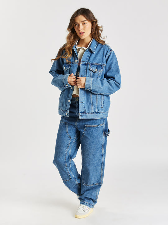 Übergroße Jeansjacke