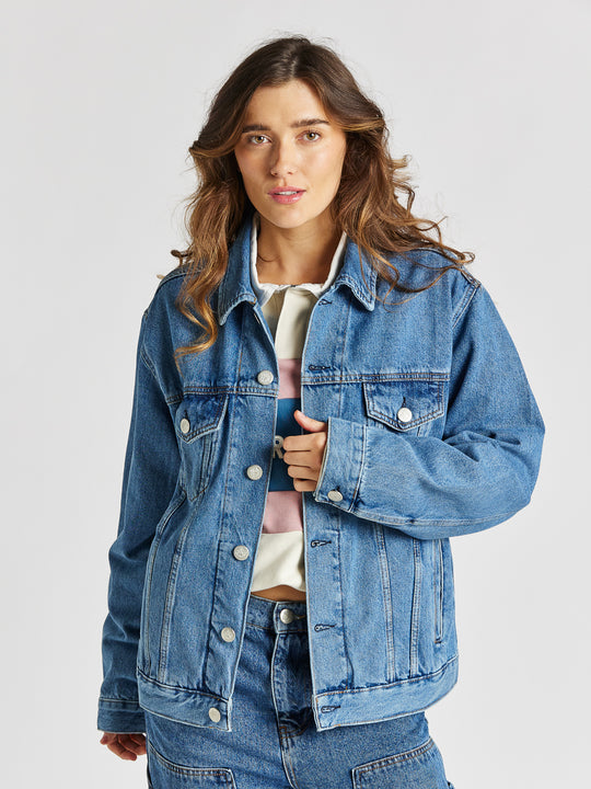 Übergroße Jeansjacke