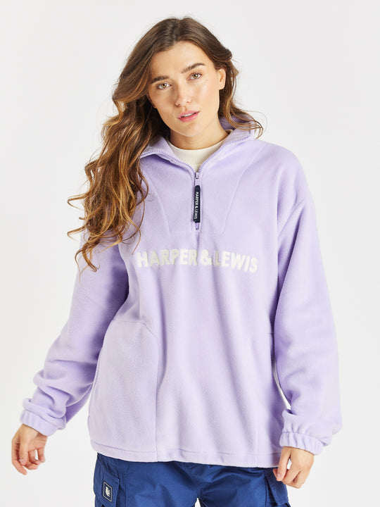 Tribe 1/4 Zip Fleece Lavendel