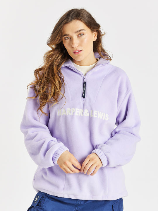 Tribe 1/4 Zip Fleece Lavendel