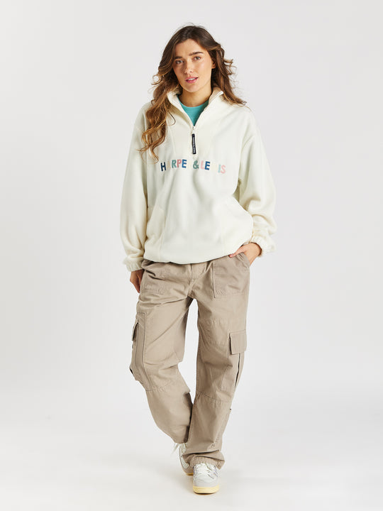 Lily 1/4 Zip Fleece Cream